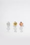 Heliophilia Silver Pendientes de Plata Esterlina 925